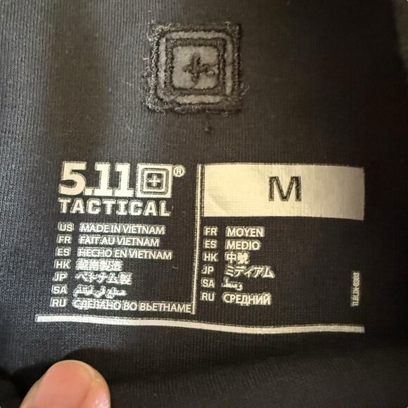 5.11 Tactical Jacket Womens Medium Black Audrey Cover Up Cross Snap Discontinued - Picture 6 of 15
